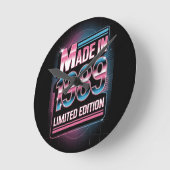 Limited Edition Retro 1989 Wall Clock Runde Wanduhr (Winkel)