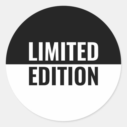 Limited Edition Runder Aufkleber (Vorderseite)