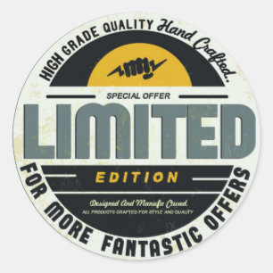 Limited Edition Runder Aufkleber