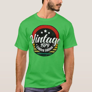 Limited Edition Vintag 1979 Geburtstag 44. Geburts T-Shirt