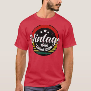 Limited Edition Vintag 1986 Geburtstag 37. Geburts T-Shirt