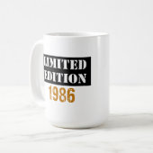 Limited Edition Vintag 1986 Kaffeetasse (Vorderseite Links)
