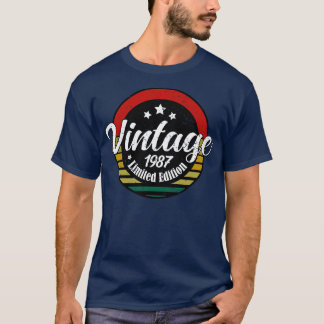 Limited Edition Vintag 1987 Geburtstag 36. Geburts T-Shirt