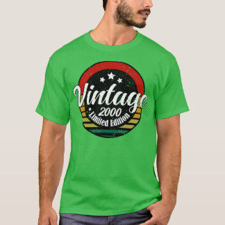 Limited Edition Vintag 2000 Geburtstag 23. Geburts T-Shirt