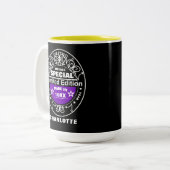 Limited Edition Year Geboren Personalisiert Birthd Zweifarbige Tasse (Vorderseite Links)