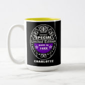 Limited Edition Year Geboren Personalisiert Birthd Zweifarbige Tasse (Links)