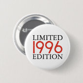 Limitierte Auflage 1996 Personalisierter 30. Gebur Button (Vorne & Hinten)