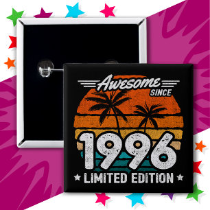 Limitierte Auflage 1996 Retro Awesome seit 1996 Button