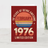 Limitierte Auflage 50 Jahre Awesome 1976 Karte (Vorderseite)