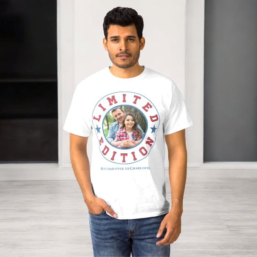 Limitierte Auflage Bestes Papa-Foto T-Shirt