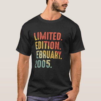 Limitierte Auflage Februar 2005 Geburtstag T-Shirt