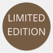 limitierte Auflage Runder Aufkleber (Vorderseite)