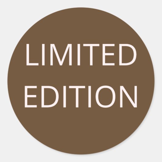 limitierte Auflage Runder Aufkleber (Vorderseite)