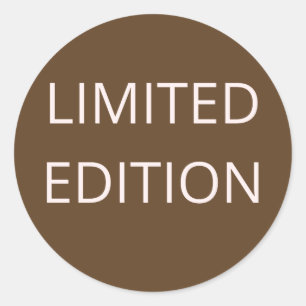 limitierte Auflage Runder Aufkleber