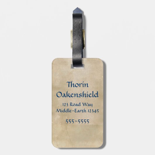 Limitierte Auflage: THORIN OAKENSHIELD™ Gepäckanhänger (Rückseite vertikal)