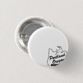 Limitierte Edition - 2026 City of Roses Button-Pin Button (Vorne & Hinten)