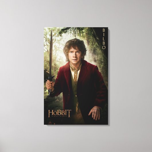 Limitierte Edition Artwork: BILBO BAGGINS™ Leinwanddruck (Vorderseite)