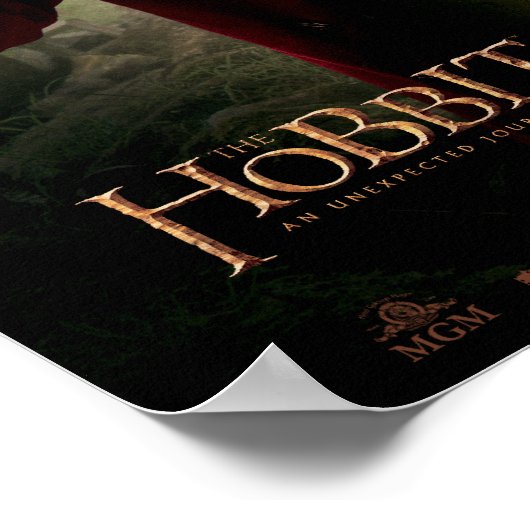 Limitierte Edition Artwork: BILBO BAGGINS™ Poster (Ecke)