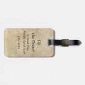 Limitierte Edition Artwork: Fili Gepäckanhänger (Rückseite horizontal)