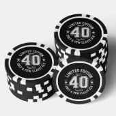 Limitierte Edition Awesome 40. Geburtstag Pokerchips (Stapel)