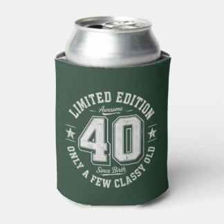 Limitierte Edition Awesome 40. Geburtstag Waldgrün Dosenkühler