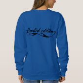 Limitierte Edition Brush Script Typografie Sweatshirt (Rückseite)