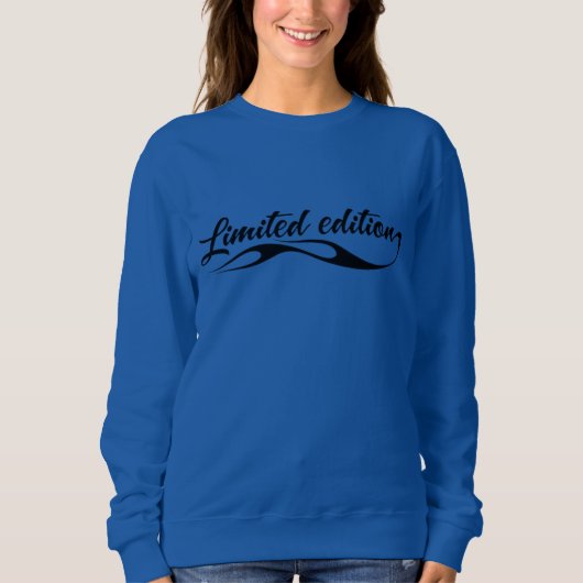 Limitierte Edition Brush Script Typografie Sweatshirt (Vorderseite)