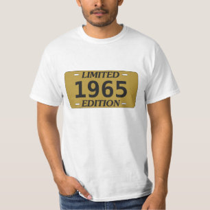 Limitierte Edition Geburtstags-Vanity-Nummernschil T-Shirt