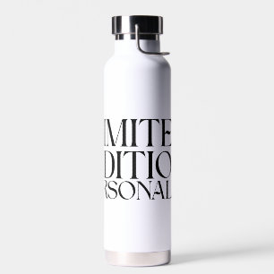 Limitierte Edition Persönlichkeit Minimalistische Trinkflasche