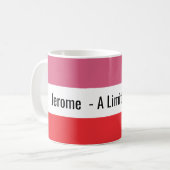 Limitierte Edition Zwei Tone Personalisiert Kaffeetasse (Vorderseite Links)