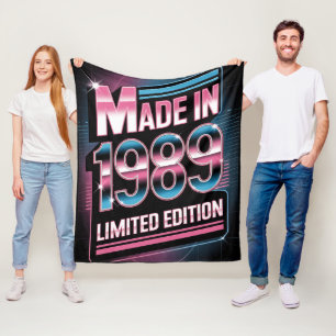 Limitierte Retro-1989-Fleece-Decke Fleecedecke