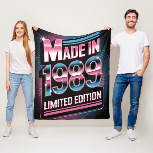Limitierte Retro-1989-Fleece-Decke Fleecedecke (Beispiel)
