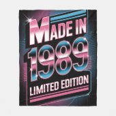 Limitierte Retro-1989-Fleece-Decke Fleecedecke (Vorderseite)