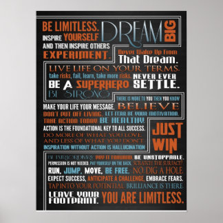 Limitless365 Manifest Poster