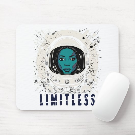 Limitless Astronaut Girl - Mousepad (Mit Mouse)