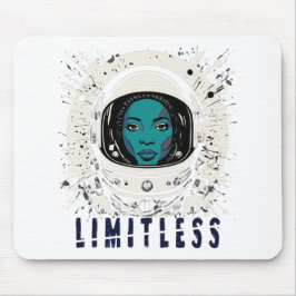 Limitless Astronaut Girl - Mousepad