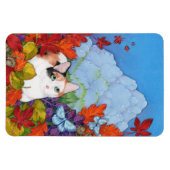 Limitless Autumn Nature Cat Rainbow Bridge Magnet (Horizontal)
