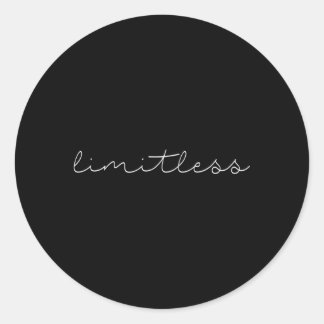 Limitless Entrepreneur Gym-Fitness Inspiration Runder Aufkleber