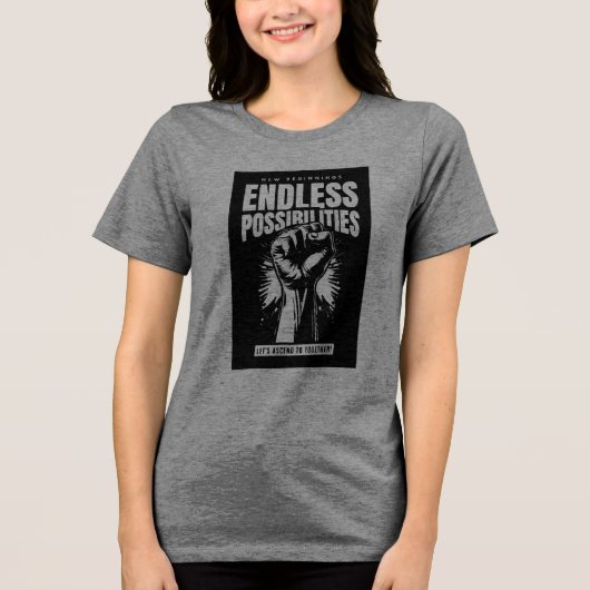 Limitless Horizons Tri-Blend Shirt (Vorderseite)
