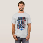 Limitless Pursuit Inspiring Colorful Drip Graphic  T-Shirt (Vorne ganz)