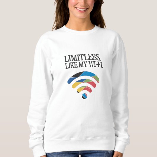 Limitlos. Wie mein Wi-Fi Sweatshirt (Vorderseite)