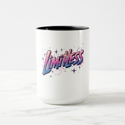 Limitlose Coffe-Tasse - Fett inspirierende Word-Cu Tasse (Zentrum)