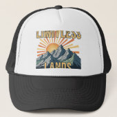Limitlose Lands.T - Shirt-Design Truckerkappe (Vorderseite)