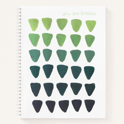 Limitlose Möglichkeiten SpiralNotebook Notizblock (Vorderseite)