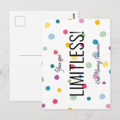 Limitlose Postkarte (Vorne/Hinten)