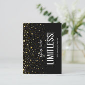 Limitlose Postkarte (schwarz) (Stehend Vorderseite)