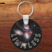 Limitloses, inspirierendes Metall Schlüsselanhänger (Vorderseite)