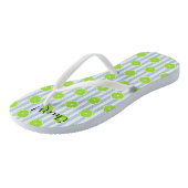 Limits und Seersucker Fiesta Party Flip Flops Badesandalen (Schrägansicht)