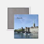 Limmat River in Zürich Magnet (Vorderseite/Rückseite)