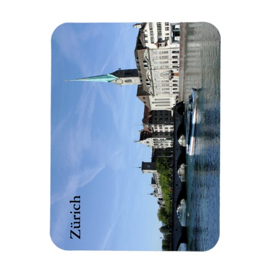 Limmat River in Zürich Magnet (Vertikal)
